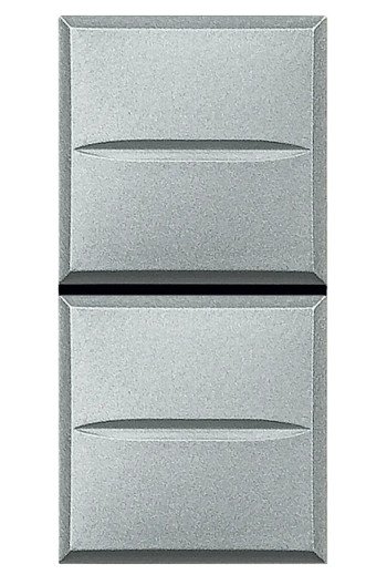 BTICINO Doppeltaster aluminium