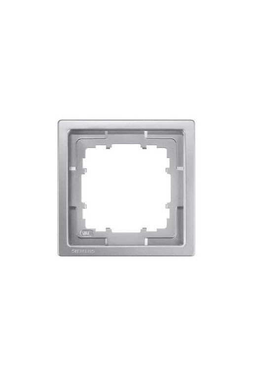 SIEMENS DELTA style platinmetallic Rahmen 1-fach