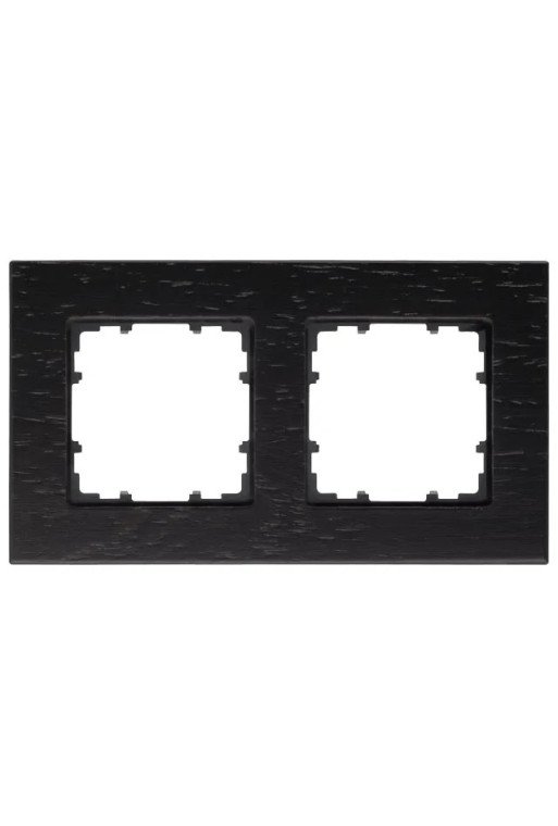 SIEMENS MIRO Rahmen 2-Fach Holz wenge Farbton du rch Beizung
