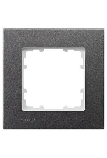 SIEMENS Rahmen 1fach DELTA miro carbonmetallic