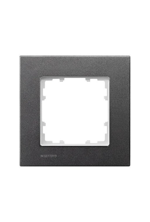 SIEMENS Rahmen 1fach DELTA miro carbonmetallic