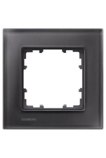 SIEMENS Rahmen 1fach DELTA miro Glas schwarz
