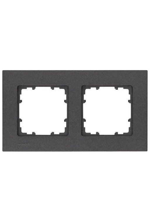 SIEMENS Rahmen 2fach DELTA miro carbonmetallic