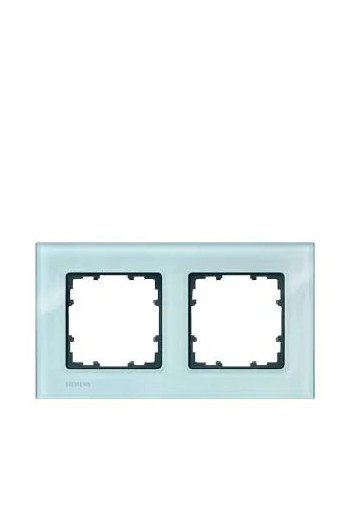 SIEMENS Rahmen 2fach DELTA miro Glas kristallgrün