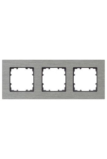 SIEMENS Rahmen 3fach DELTA miro Aluminium natur