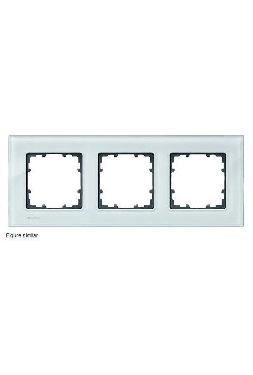 SIEMENS Rahmen 3fach DELTA miro Glas kristallgrün ohne Logo