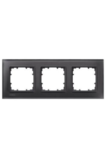SIEMENS Rahmen 3fach DELTA miro Glas schwarz