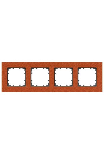 SIEMENS Rahmen 4fach DELTA miro Holz Holzart ahornrot
