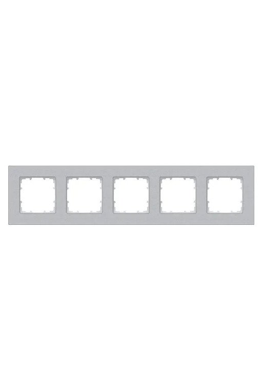SIEMENS Rahmen 5fach DELTA miro aluminiummetallic