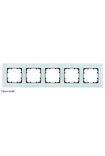 SIEMENS Rahmen 5fach DELTA miro Glas kristallgrün ohne Logo