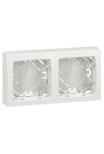 LEGRAND Aufputz Rahmen 2-fach Oteo IP20 ultraweiß