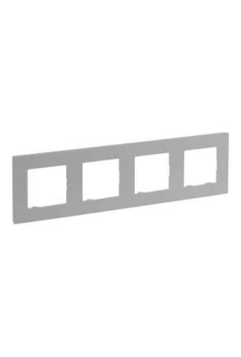 LEGRAND Niloe Step 4-Fach Rahmen Aluminium