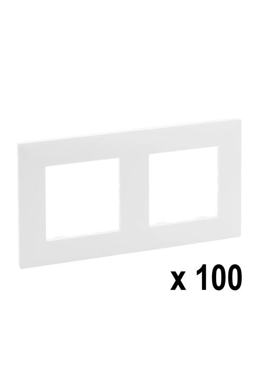 LEGRAND Niloe Step Bigbox 100 X 2-fach Rahmen Ultraweiß