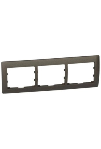 LEGRAND Rahmen 3-fach waagerecht Galea dark bron ze