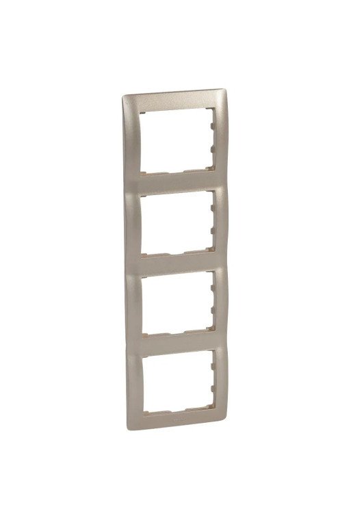 LEGRAND Rahmen 4-fach senkrecht Galea titanium