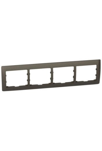 LEGRAND Rahmen 4-fach waagerecht Galea dark bron ze