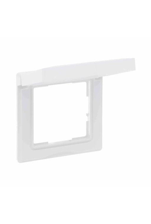 LEGRAND SEANO 1-fach Rahmen mit Klappdeckel IP44 in Farbausführung Ultraweiss