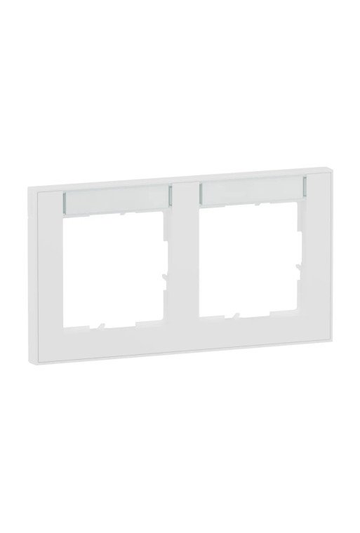 LEGRAND SEANO+ 2-fach Rahmen horizontal mit Besc hriftungsfeld