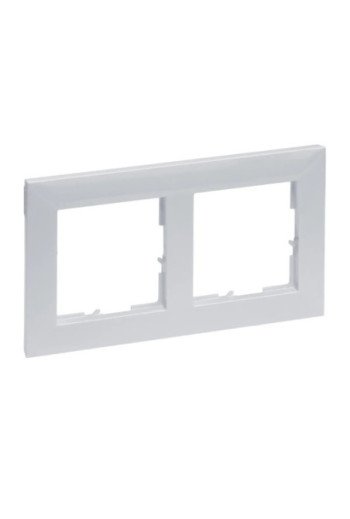 LEGRAND SEANO 2-fach Rahmen in der Farbausführun g Aluminium lackiert