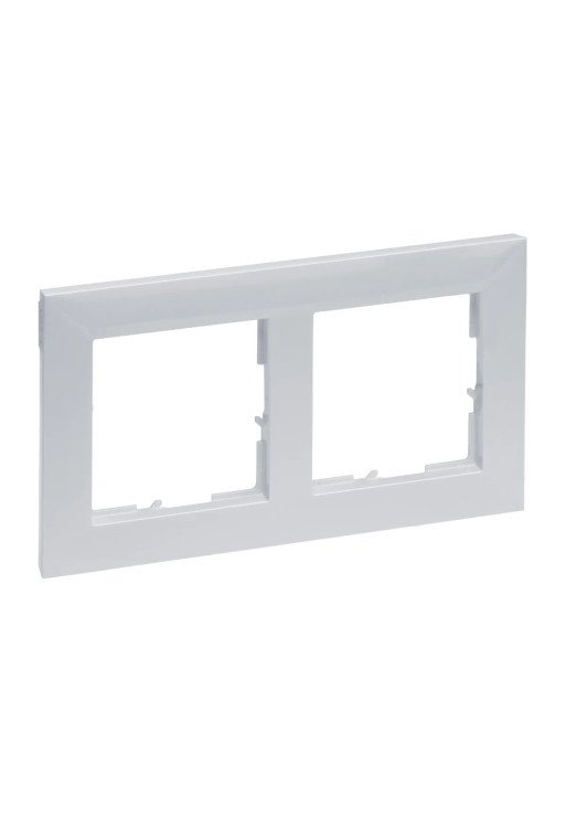 LEGRAND SEANO 2-fach Rahmen in der Farbausführun g Aluminium lackiert