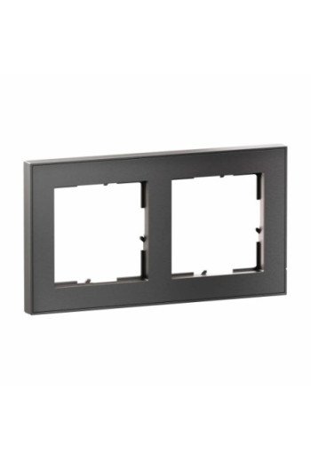 LEGRAND SEANO+ 2-fach Rahmen mit Echtmaterialobe rfläche