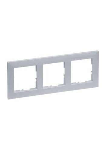 LEGRAND SEANO 3-fach Rahmen in der Farbausführun g Aluminium lackiert