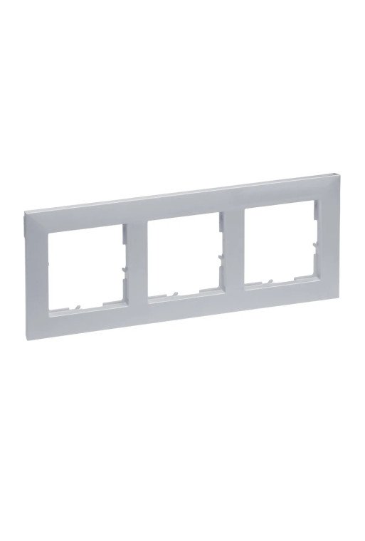 LEGRAND SEANO 3-fach Rahmen in der Farbausführun g Aluminium lackiert