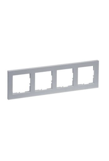 LEGRAND SEANO+ 4-fach Rahmen in der Farbausführu ng Titanium lackiert