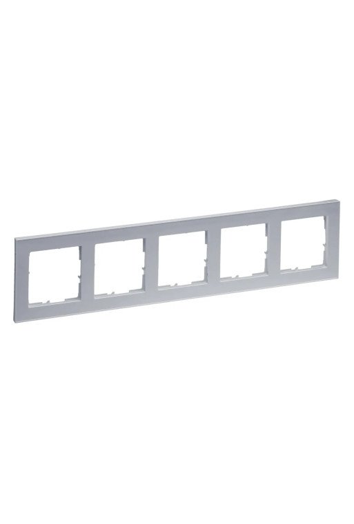 LEGRAND SEANO+ 5-fach Rahmen in der Farbausführu ng Titanium lackiert