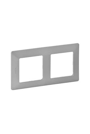LEGRAND Valena Life 2-Fach Rahmen Aluminium