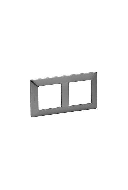 LEGRAND Valena Life 2-Fach Rahmen Inoxgrau