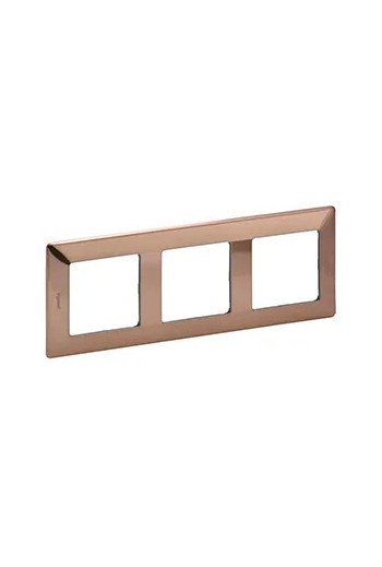 LEGRAND Valena Life 3-Fach Rahmen Kupfer