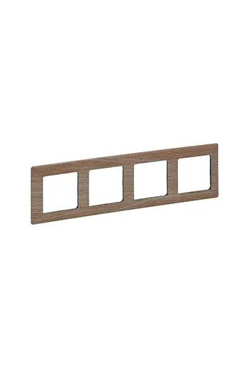 LEGRAND Valena Life 4-Fach Rahmen Light Wood