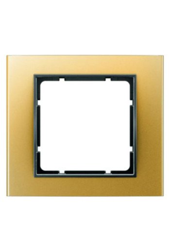 BERKER B.3 Rahmen 1fach Alu gold für Zentralstücke anthrazit matt