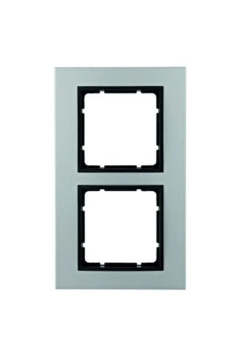 BERKER B.7 Rahmen 2fach Aluminium für Zentralstücke anthrazit matt