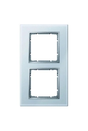 BERKER B.7 Rahmen 2fach Glas alu