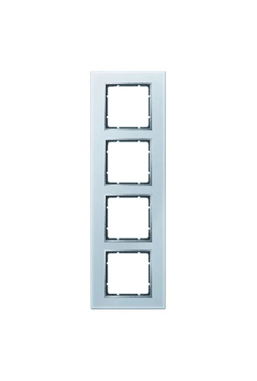 BERKER B.7 Rahmen 4fach Glas alu