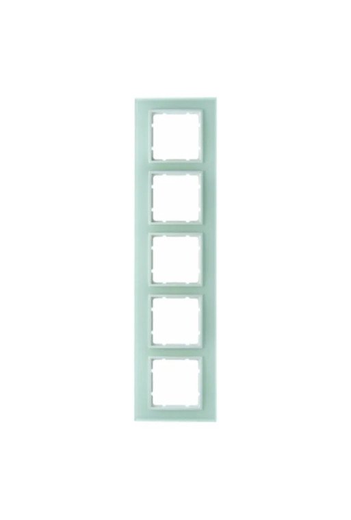 BERKER B.7 Rahmen 5fach Glas polarweiß