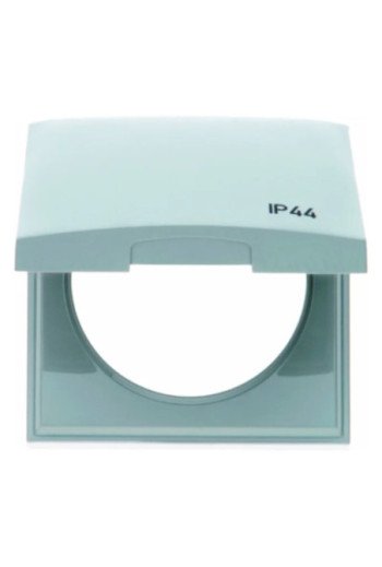 BERKER INTEGRO Flow IP44 Rahmen 1fach mit Klappdeckel ohne Dichtung grau