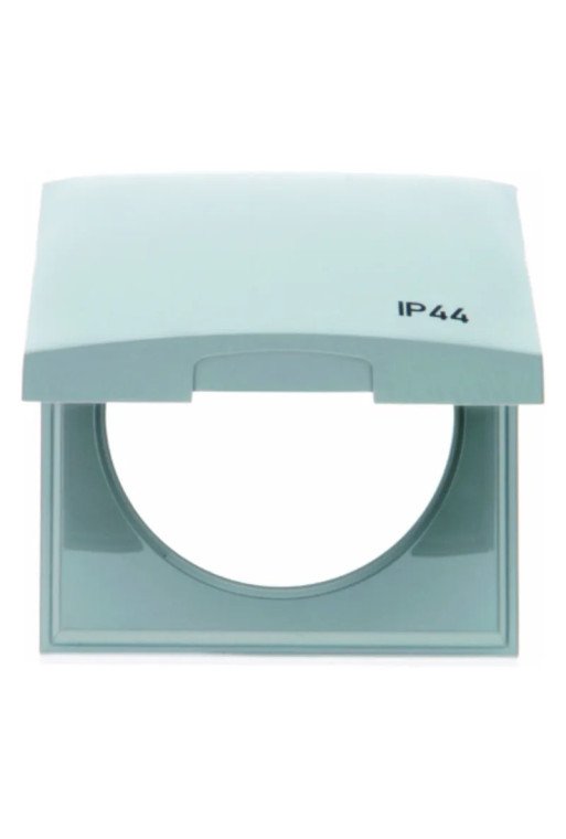 BERKER INTEGRO Flow IP44 Rahmen 1fach mit Klappdeckel ohne Dichtung grau