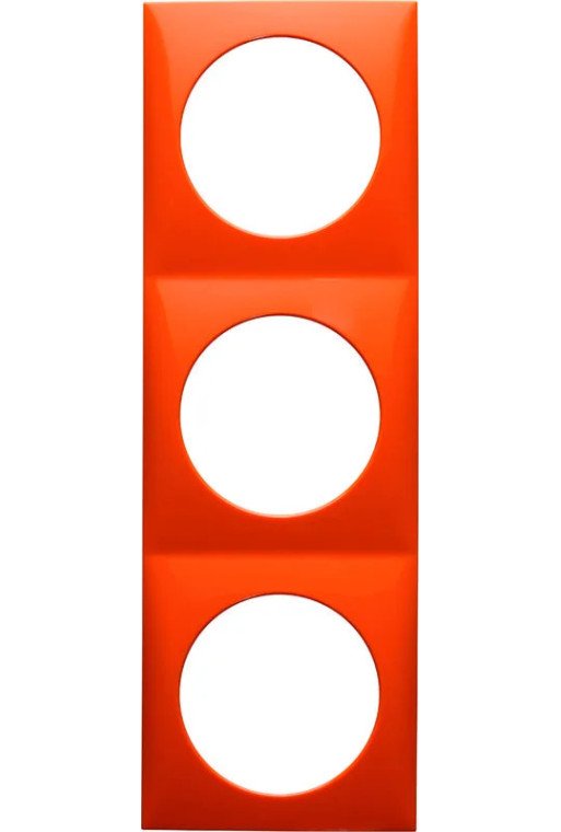 BERKER INTEGRO Flow Rahmen 3fach orange glänzend