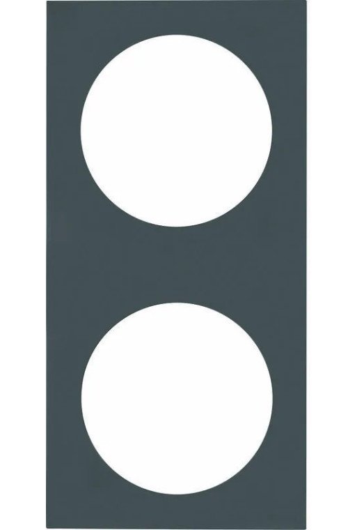 BERKER INTEGRO Pure Rahmen 2fach schwarz glänzend