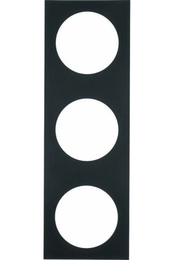 BERKER INTEGRO Pure Rahmen 3fach granitschwarz