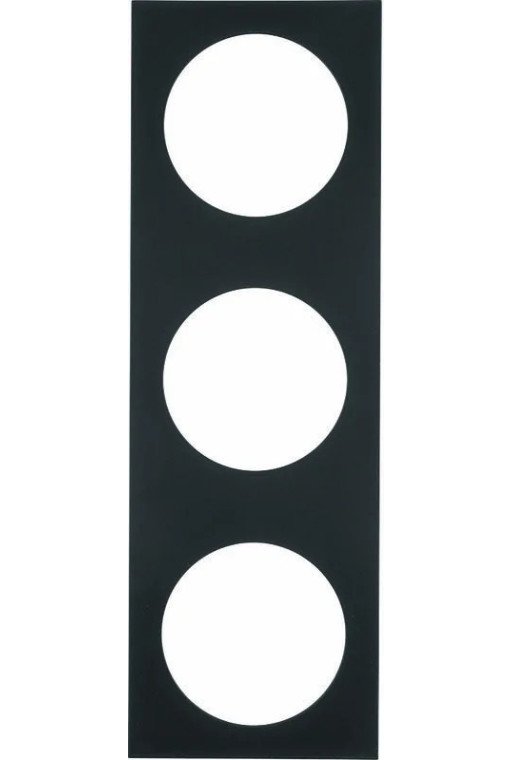 BERKER INTEGRO Pure Rahmen 3fach granitschwarz