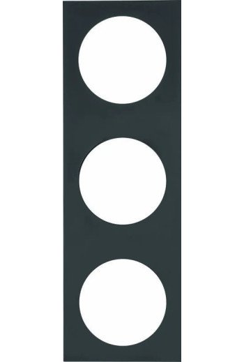 BERKER INTEGRO Pure Rahmen 3fach schwarz glänzend