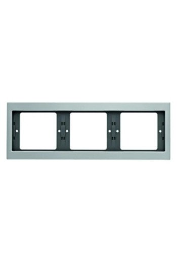 BERKER K.5 Rahmen 3fach waagrecht Aluminium