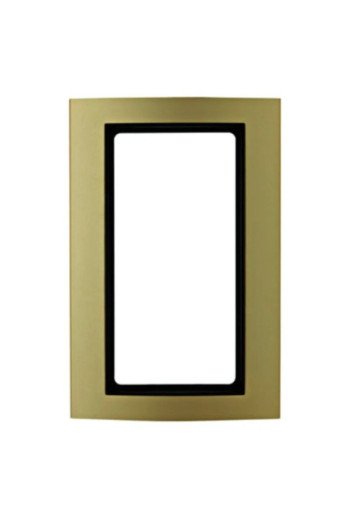 BERKER KNX B.3 Rahmen mit großem Ausschnitt Alu gold/anthrazit matt