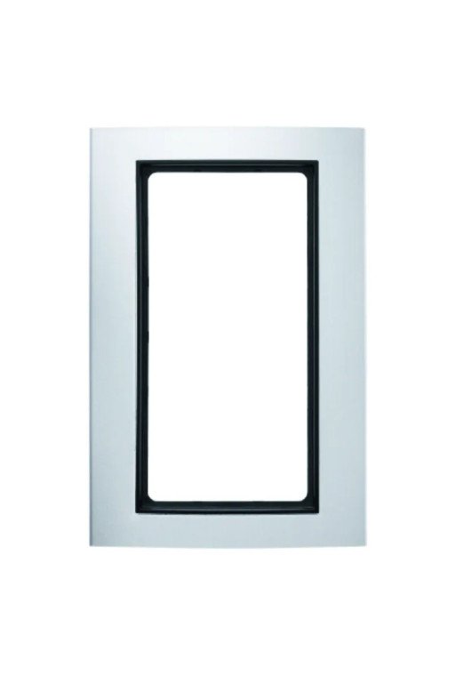 BERKER KNX B.3 Rahmen mit großem Ausschnitt Alu silber/anthrazit matt