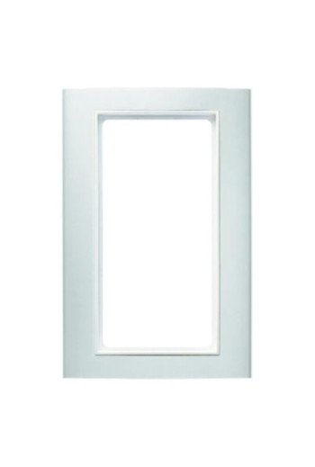 BERKER KNX B.3 Rahmen mit großem Ausschnitt Alu silber/polarweiß matt