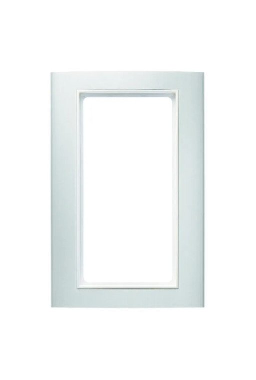 BERKER KNX B.3 Rahmen mit großem Ausschnitt Alu silber/polarweiß matt